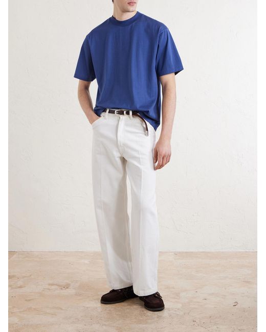 Kaptain Sunshine Blue Suvin Supima Cotton-Jersey T-Shirt for men