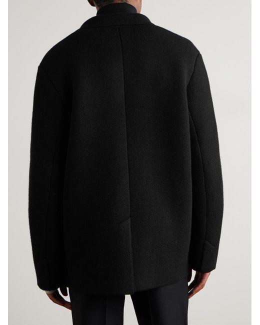 Tom Ford Black Double-Breasted Cashmere-Blend Blazer for men