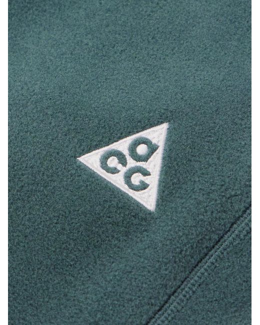 Nike ACG Wolf Tree gerade geschnittene Jogginghose aus Polartec®-Fleece mit Logostickerei in Green für Herren