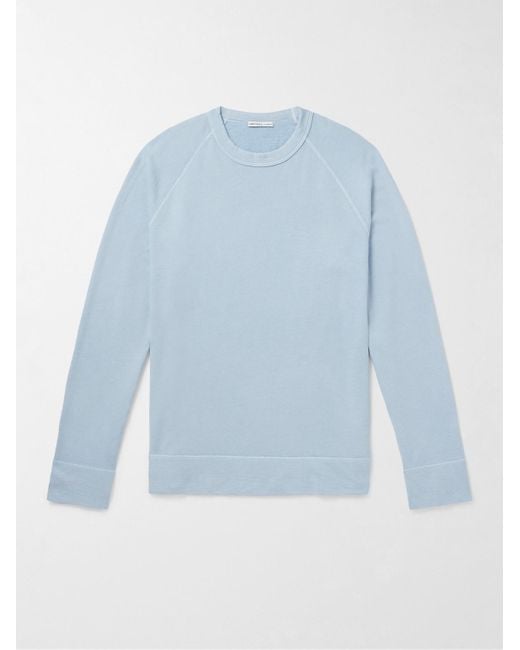 James Perse Sweatshirt aus Baumwoll-Jersey in Blue für Herren