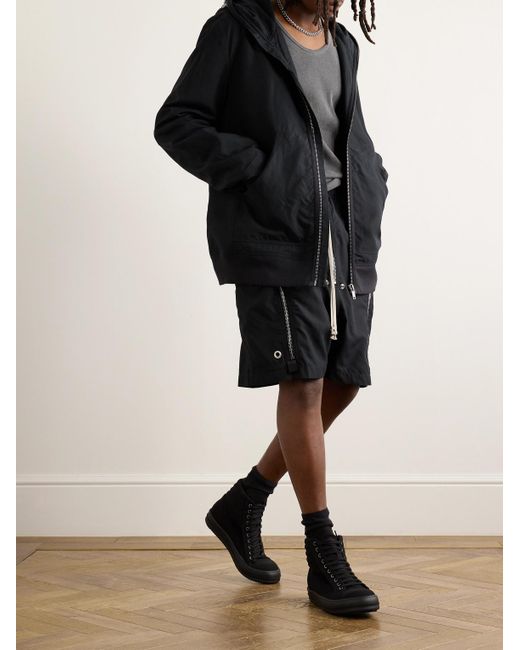 Shorts A Gamba Dritta di Rick Owens in Black da Uomo