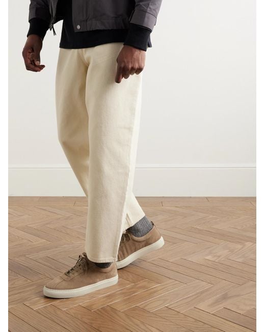 GRENSON Brown Sneaker 1 Suede Sneakers for men