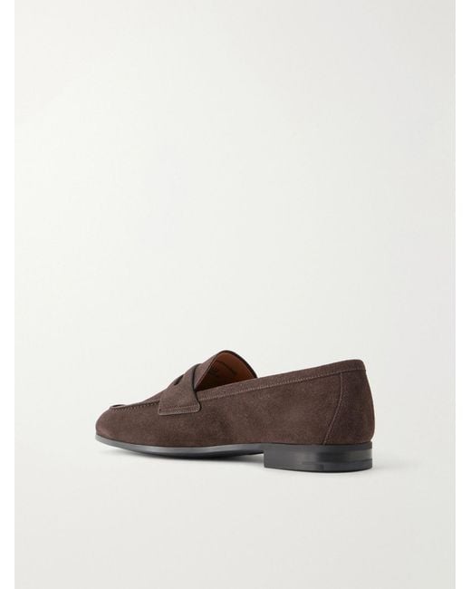 Church's Brown Milton Suede Penny Loafers for men