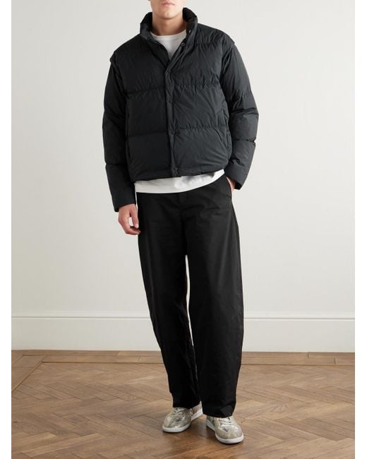 Laminar Black Quilted Shell Down Jacket for men