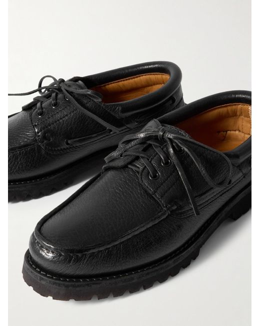 Officine Creative Heritage Flexi 001 Bootsschuhe aus vollnarbigem Wildleder in Black für Herren