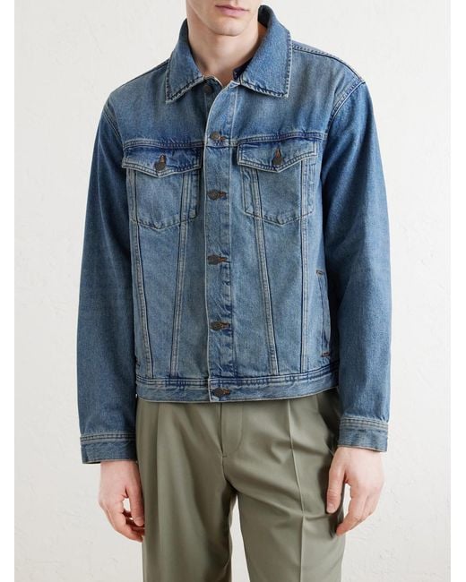 Corridor NYC Blue Denim Trucker Jacket for men