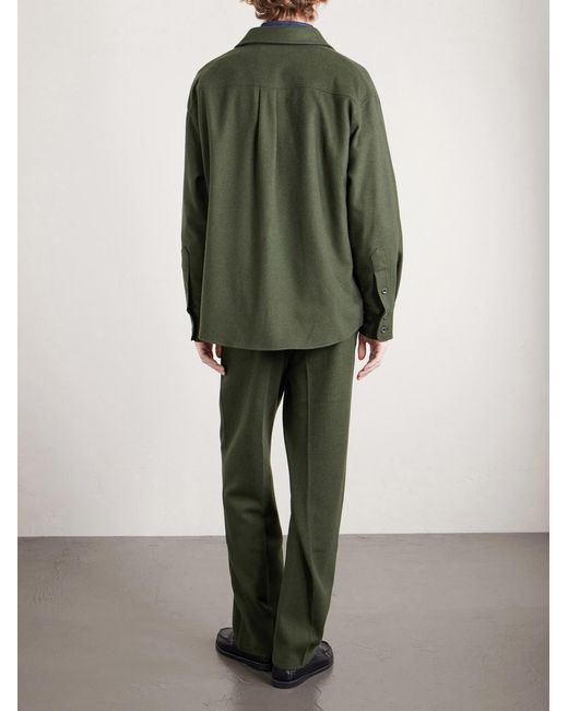 The Elder Statesman Green Wool for men