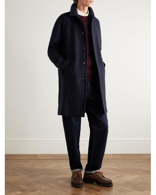 Valstar Blue Wool Coat for men