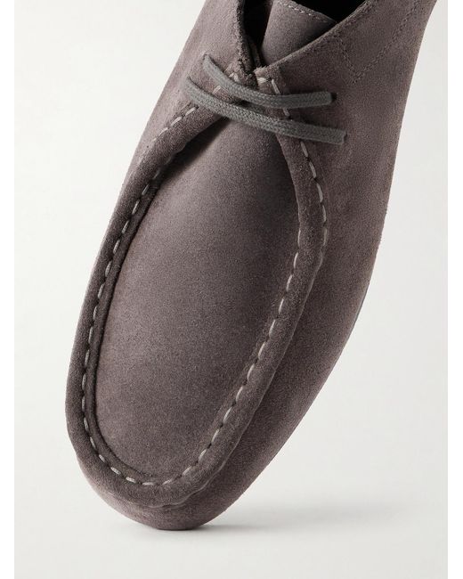 Jil Sander Brown Suede Derby Shoes for men