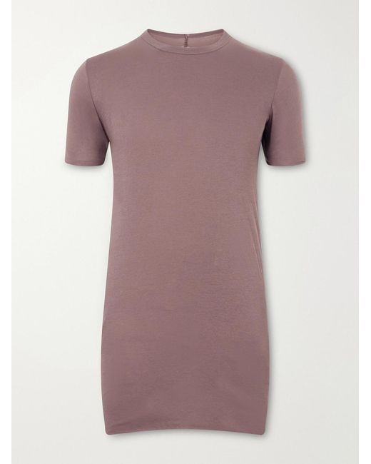 Rick Owens Pink Double Cotton T-Shirt for men