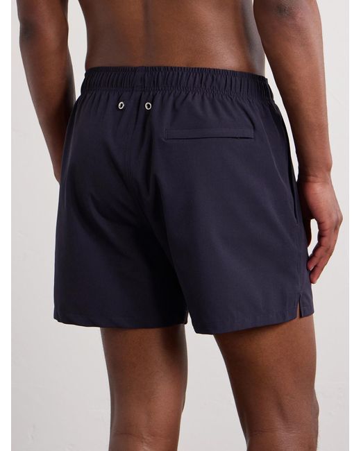 NN07 Blue Holiday 10039 Straight-Leg Short-Length Recycled-Shell Swim Shorts for men