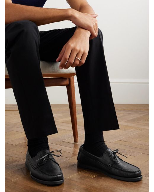 Scarpe Da Barca di Saman Amel in Black da Uomo