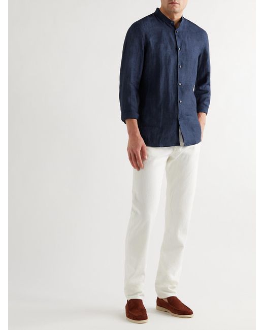 Hugo boss grandad collar shirt Clearance