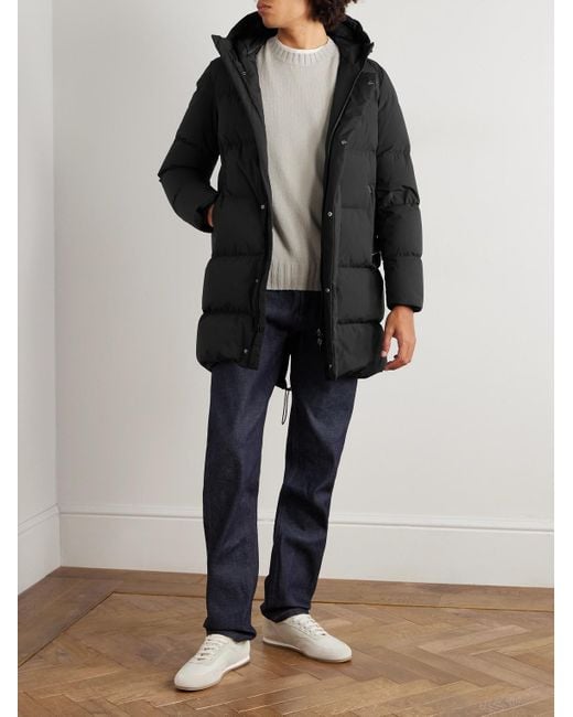 Piumino Stile Parka Slim-Fit di Herno in Black da Uomo