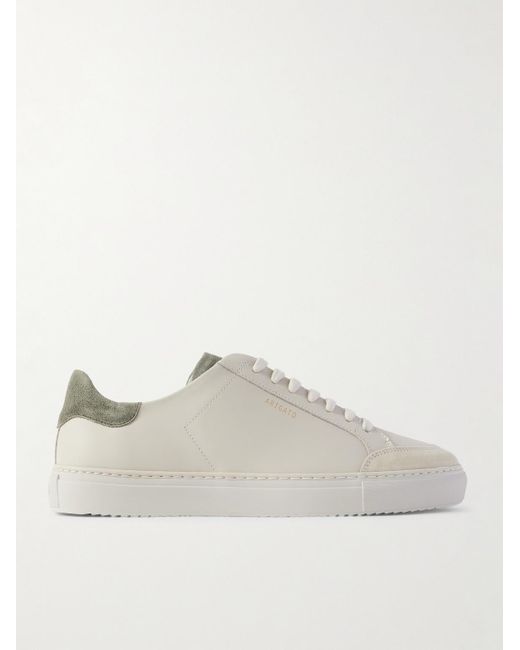 Axel Arigato Natural Clean 90 Suede-trimmed Leather Sneakers for men