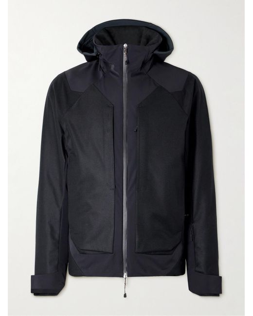 Sease Black Trace 2.0 Virgin Wool And Cashmere-Blend Twill Hooded Ski Jacket for men