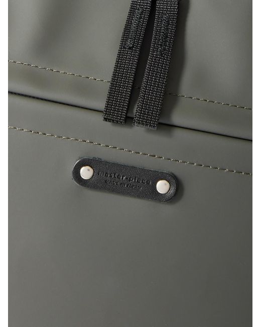 Master Piece Black Spec Cordura And Leather Tote Bag for men