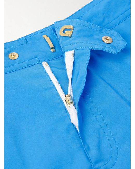 Tom Ford Blue Straight-Leg Mid-Length Swim Shorts for men