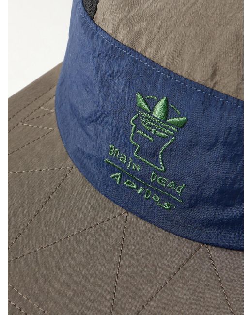 Adidas Originals Brain Dead Kappe aus recyceltem Shell und Mesh mit Logostickerei in Blue für Herren