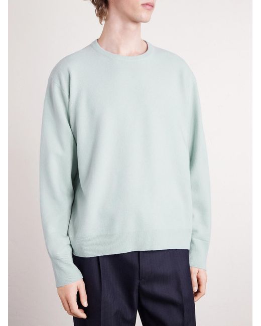 Ssstein White Wool Sweater for men