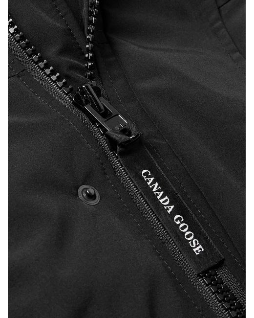 Canada Goose Black Langford Cordura®-trimmed Arctic Tech® Hooded Down Parka for men