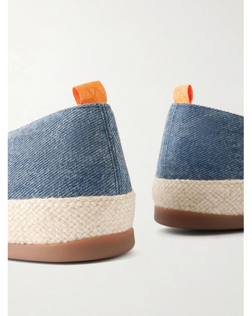 Mulo Linen Espadrilles in Blue für Herren