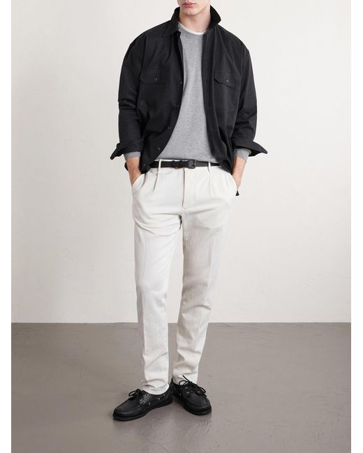 Slowear Gray Cotton And Silk-blend Sweater for men