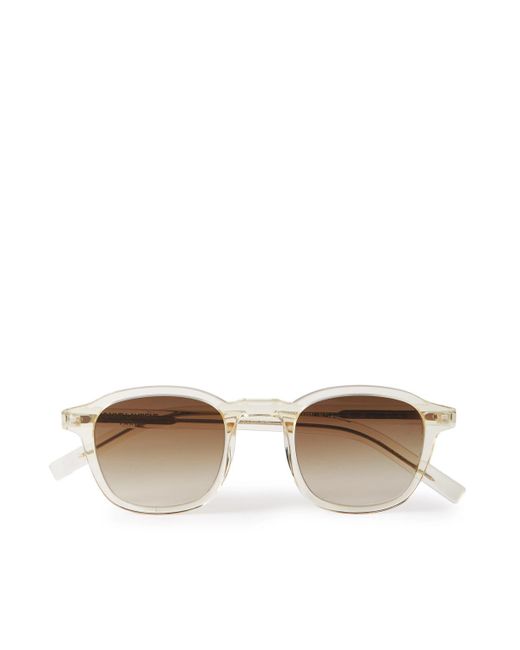 Saint Laurent Yellow D-frame Acetate Sunglasses for men