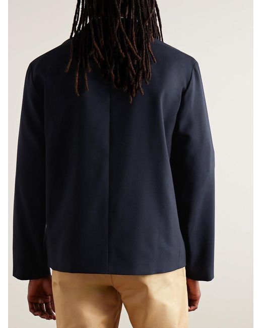 Marni Blue Unstructured Wool Blazer for men
