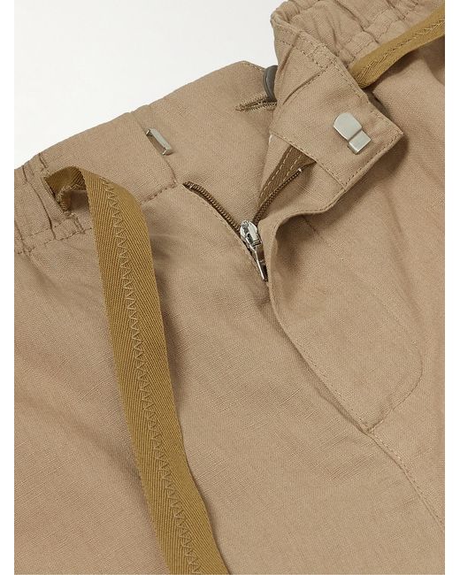 Orlebar Brown Natural Alex Tapered Linen Drawstring Trousers for men