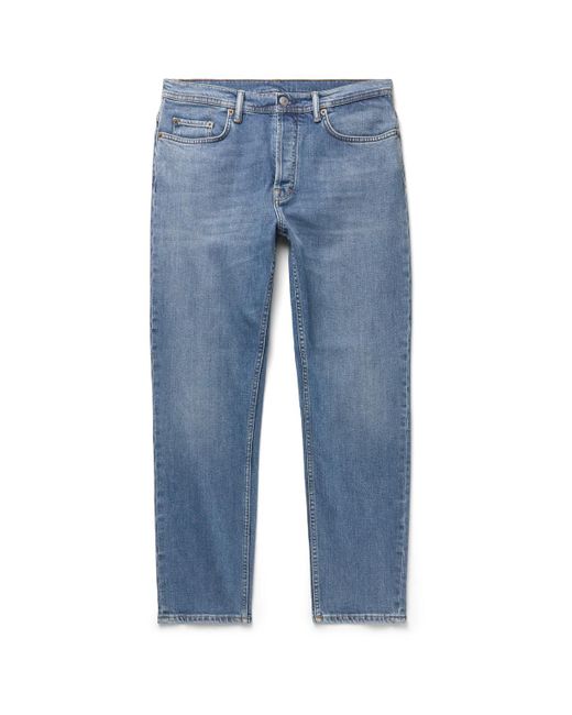 Acne Blue River Slim-fit Tapered Stretch-denim Jeans for men