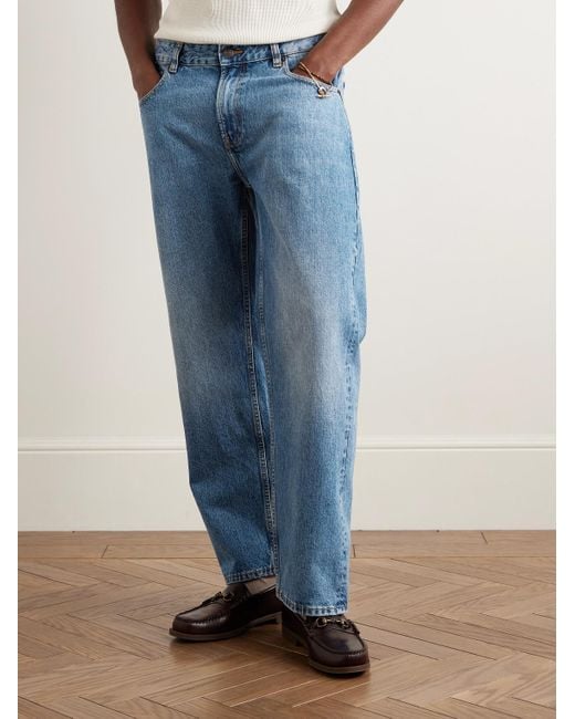 Corridor NYC Blue Straight-Leg Organic Jeans for men
