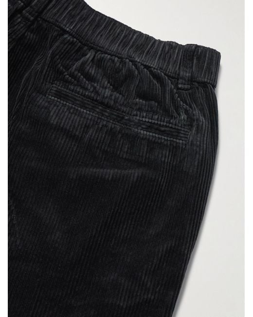 Polo Ralph Lauren Easy gerade geschnittene Hose aus Baumwollcord mit Kordelzugbund in Black für Herren