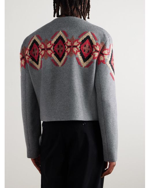 Giacca Cropped di Céline in Gray da Uomo