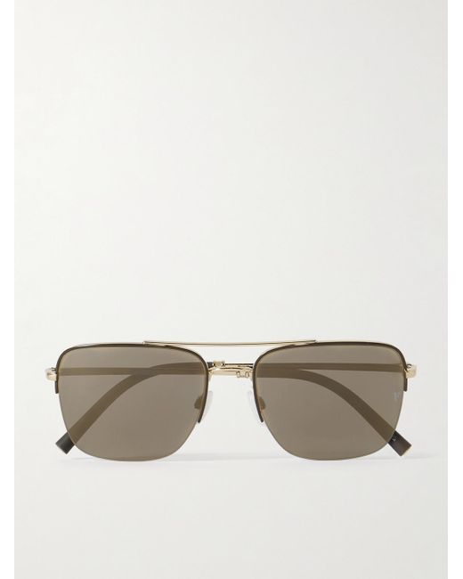 Oliver Peoples Natural Roger Federer Aviator-style Gold-tone Sunglasses for men