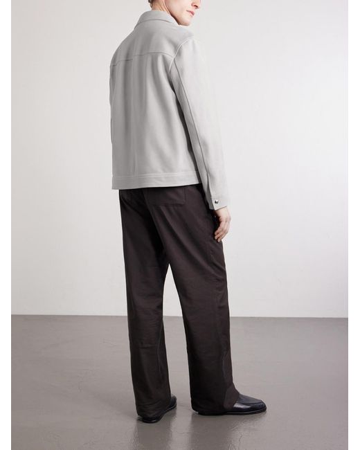 Mr P. White Suede Jacket for men