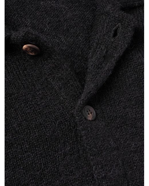 Our Legacy Blue Evening Alpaca-Blend Cardigan for men