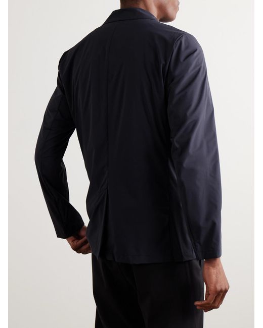 Herno Blue Slim-Fit Shell Blazer for men