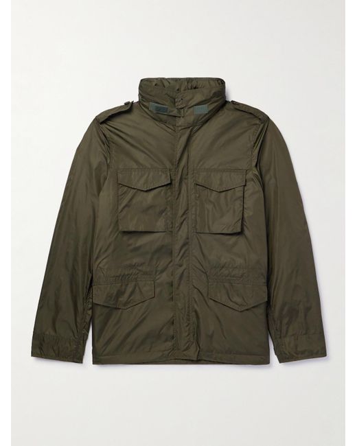 Aspesi Green Minifield Vento Recycled-shell Hooded Jacket for men