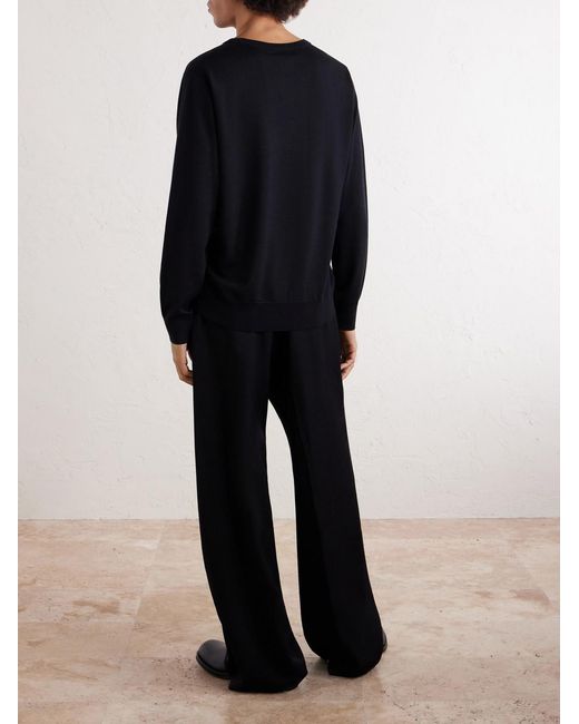 Merino Wool Sweater di Dries Van Noten in Blue da Uomo