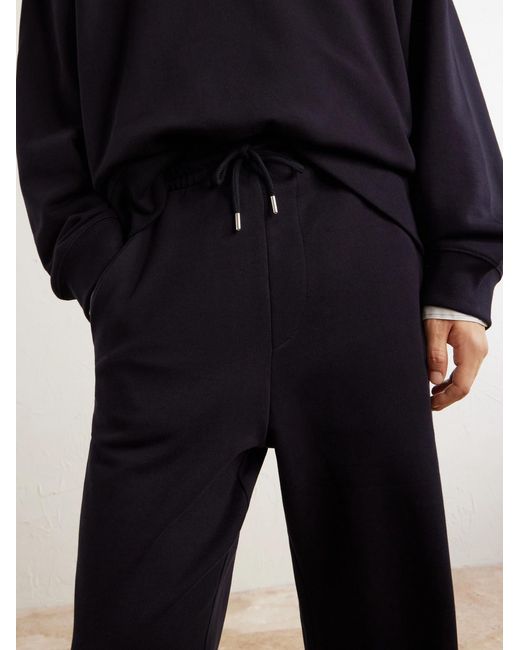 Dries Van Noten Blue Hamer Straight-Leg Cotton-Jersey Sweatpants for men