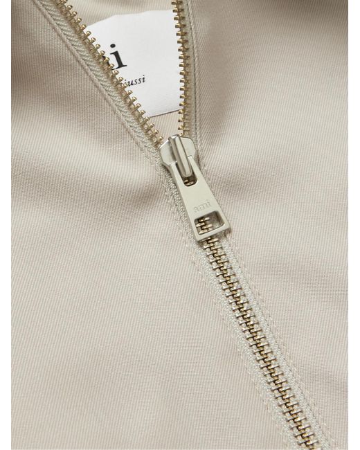 AMI White Virgin Wool-twill Blouson Jacket for men