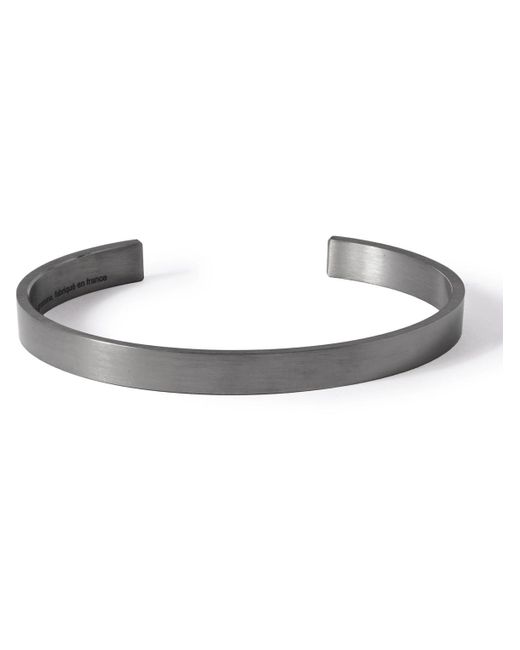 Le Gramme White 21g Brushed Sterling Silver Cuff for men
