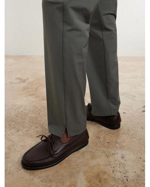 James Perse Gray Slim-leg Stretch Cotton-blend Trousers for men