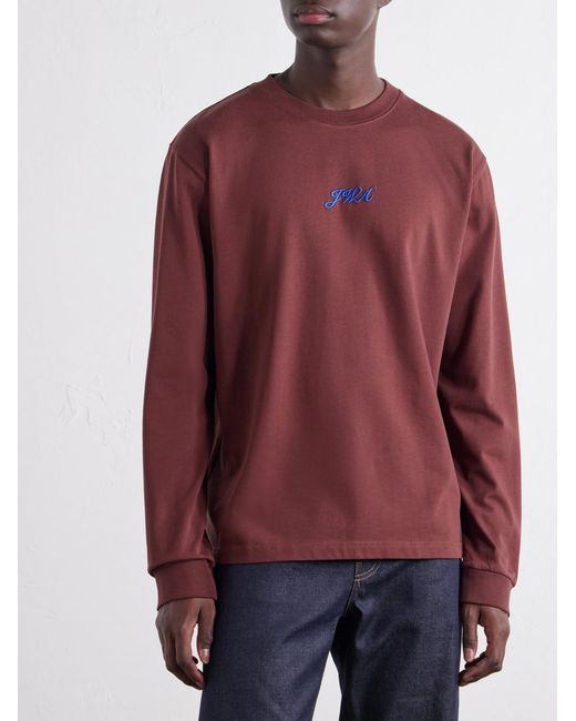 J.W. Anderson Logo-Embroidered Cotton-Jersey T-Shirt for men