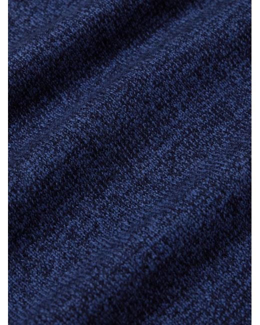 Mr P. Blue Wool And Cashmere-Blend Sweater for men