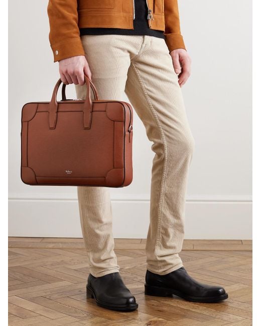 Mulberry Belgrave Full-grain Leather Briefcase in Brown for Men | Lyst UK