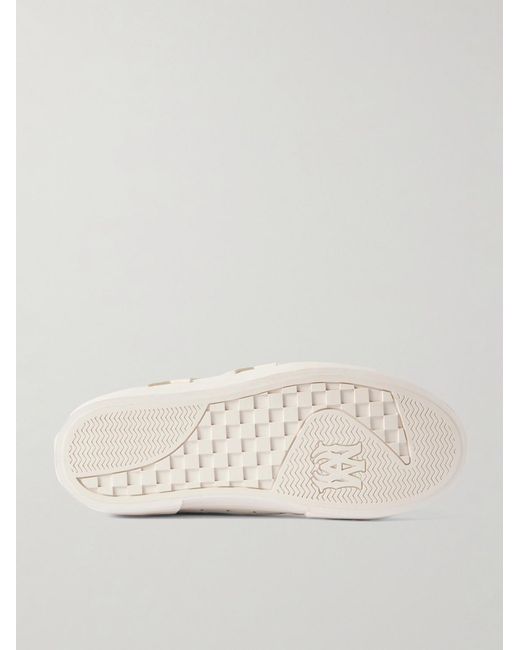 Amiri Natural Sunset Skate Low Appliquéd Leather Sneakers for men