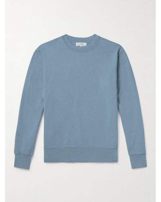 Save Khaki Blue Supima Cotton-jersey Sweatshirt for men