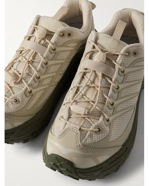 Hoka One One Natural Mafate Three2 Rubber-trimmed Mesh Running Sneakers for men
